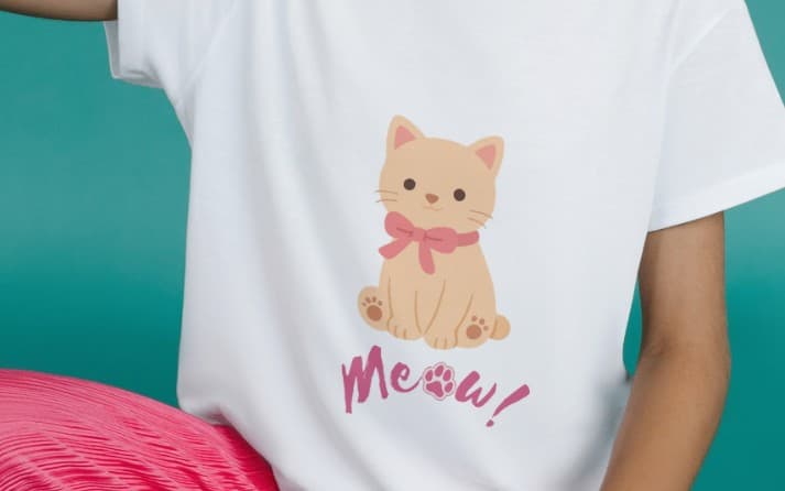Cute kitty print