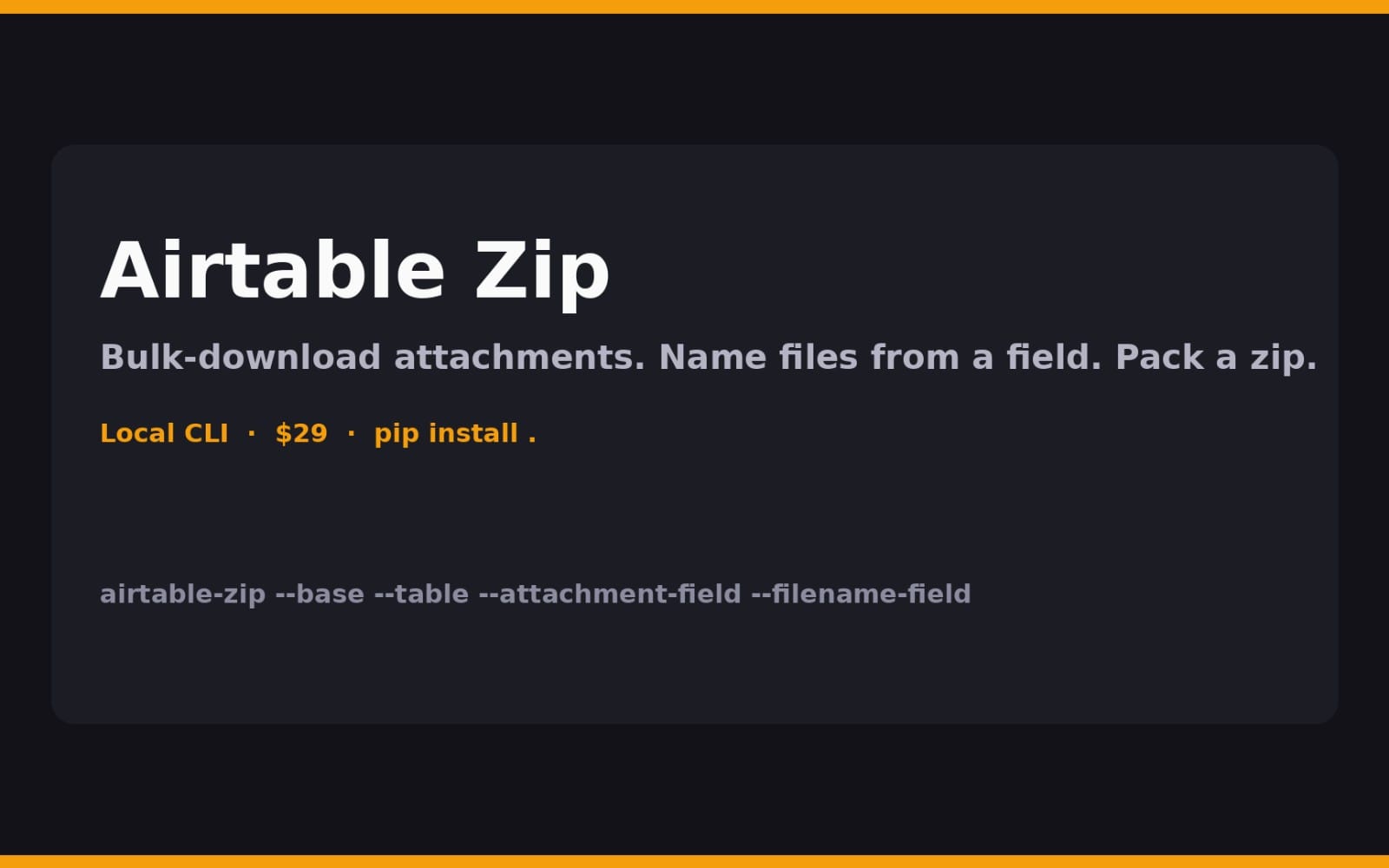 Airtable Zip
