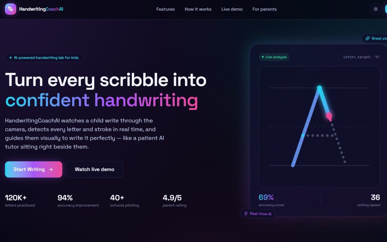 HandwritingCoachAI
