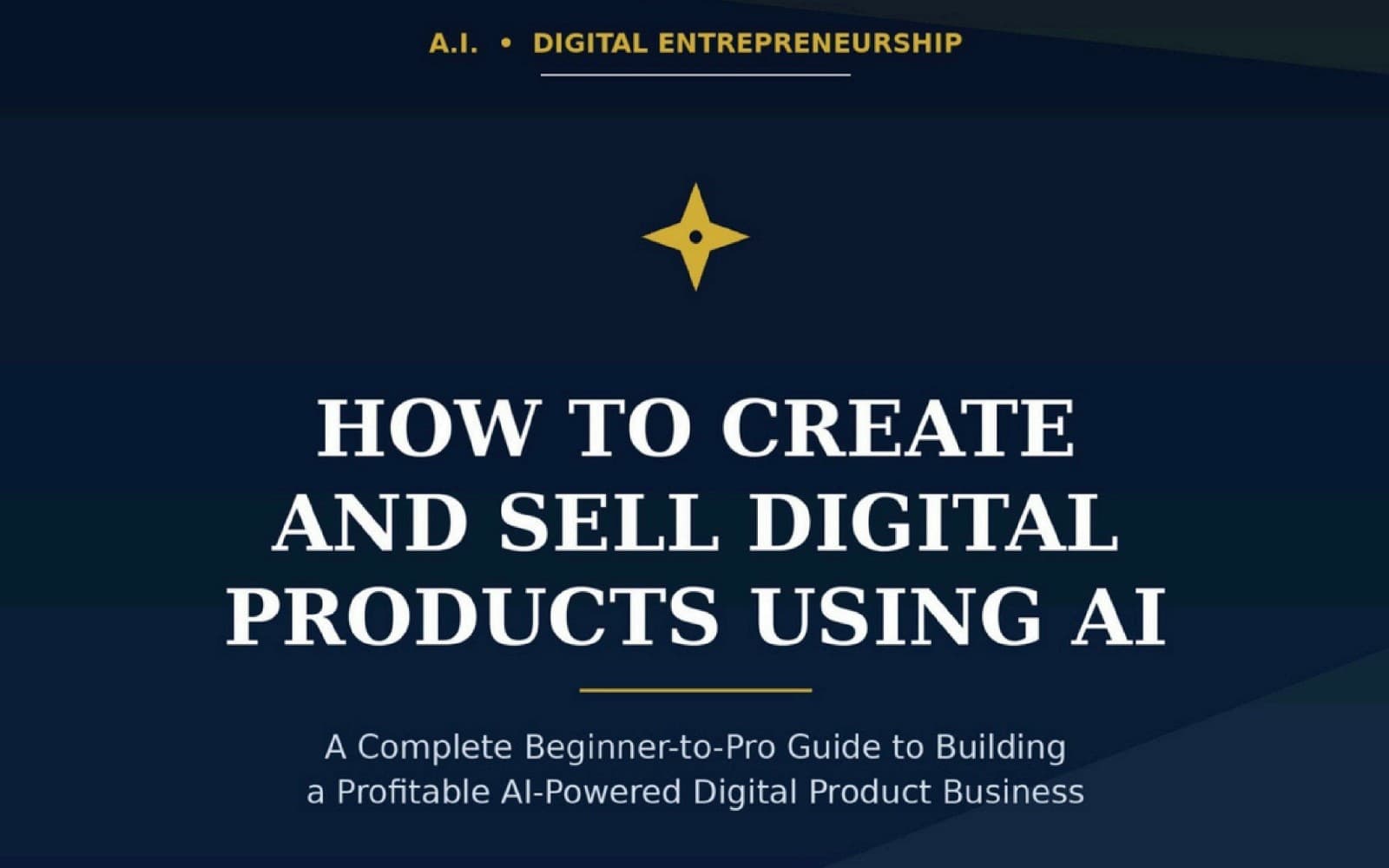 How to create and sell digital products using AI
