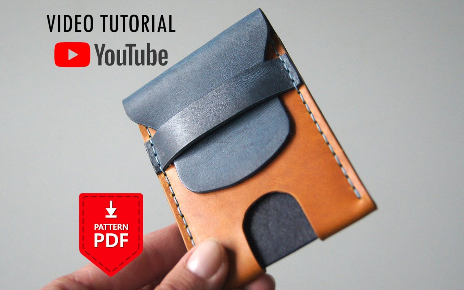 Leather card holder Pattern PDF