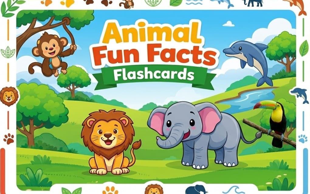Animal Fun Facts Flashcards