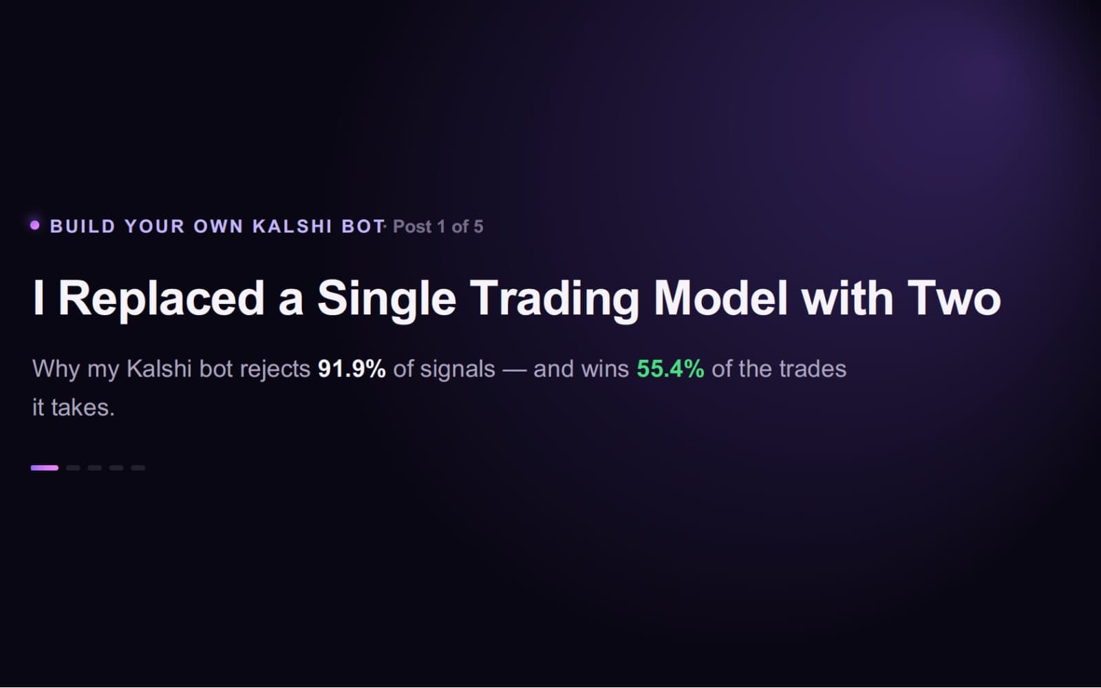 Build Your Own Kalshi (or Polymarket) Prediction Market Bot — 5-Part Course