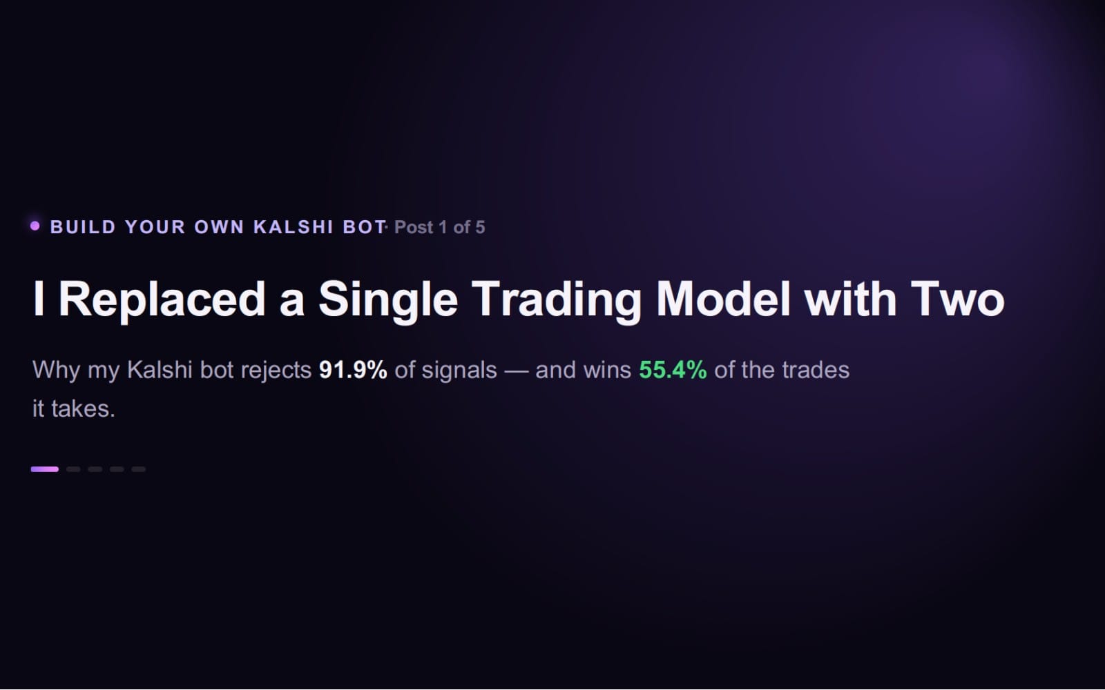 Build Your Own Kalshi (or Polymarket) Prediction Market Bot — 5-Part Course