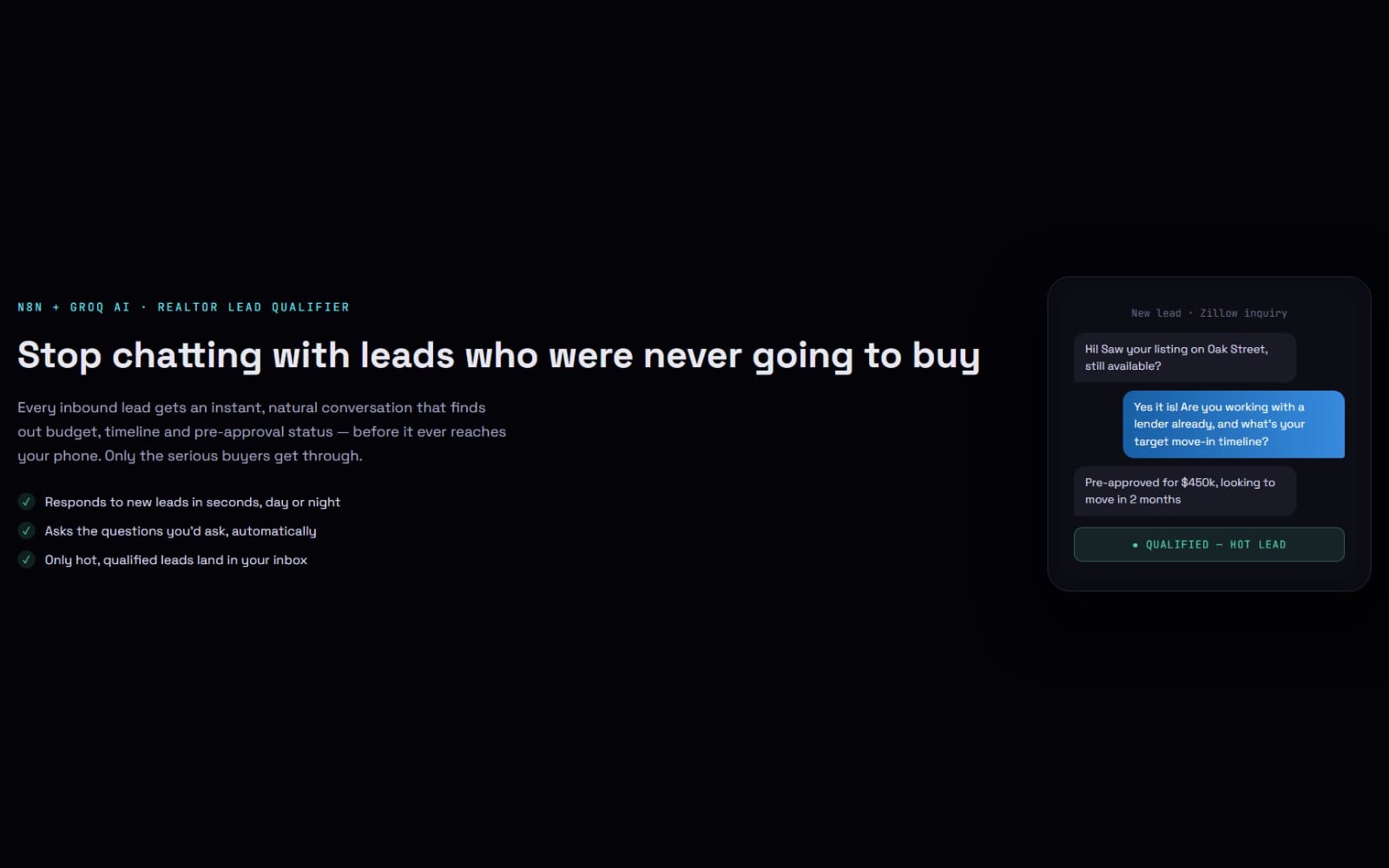 Real Estate AI Lead Qualifier — Instant Scoring & Follow-Up for Every Website Lead (n8n workflow)