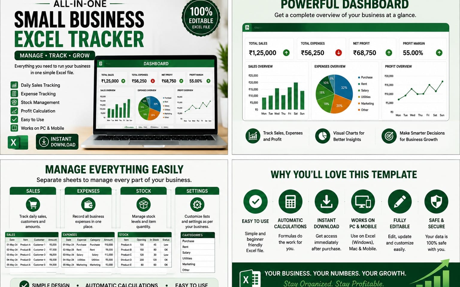 Small Business Excel Tracker