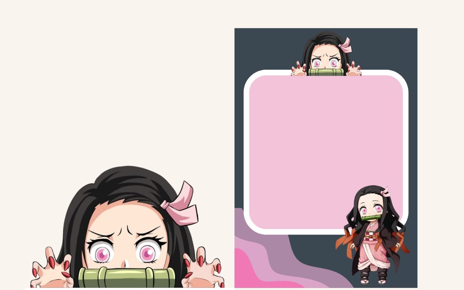 Demon Slayer - Nezuko Notepad Template