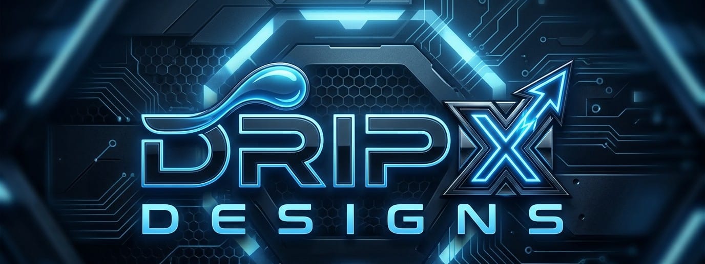 Dripx designs store banner