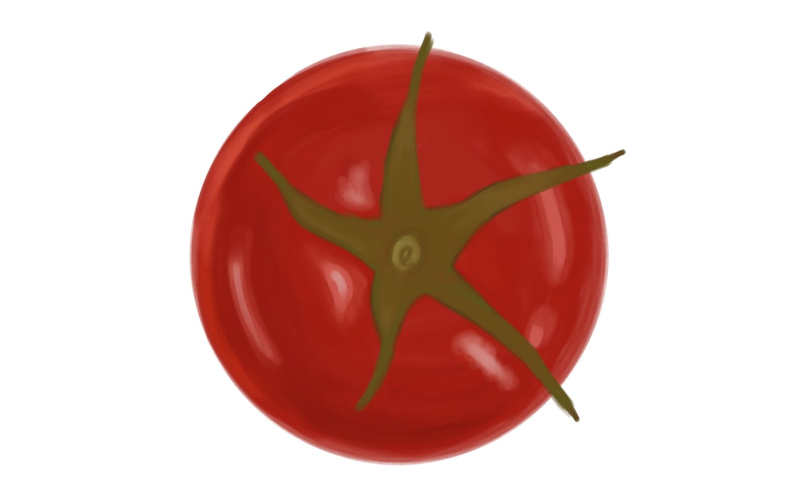 Realistic Tomato Icon Illustration