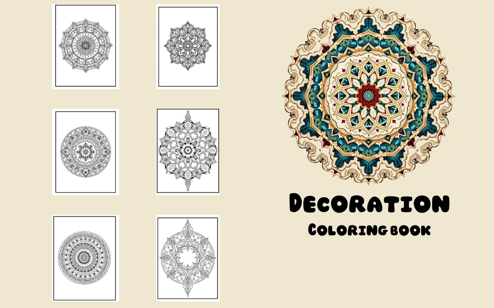 Decoration coloring book