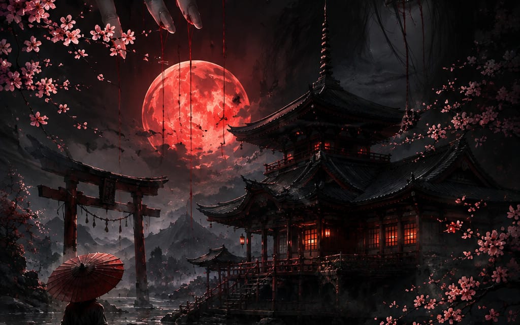 Koi Nocturne The Crimson Moon