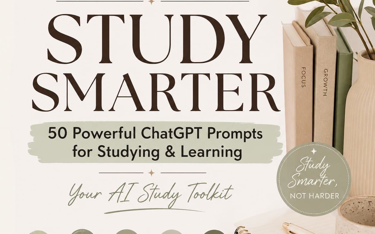 Study Smarter: 50 Powerful ChatGPT Prompts for Students