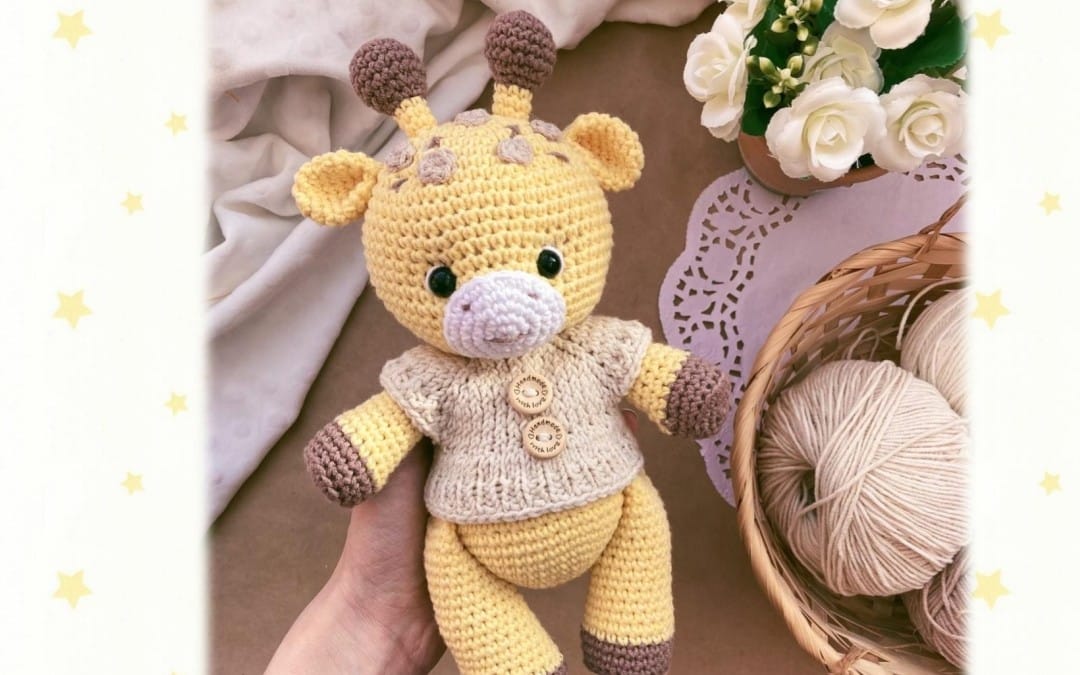 Baby Giraffe Crochet Pattern PDF | Amigurumi Giraffe Toy Pattern | 10 Inch Crochet Animal Pattern