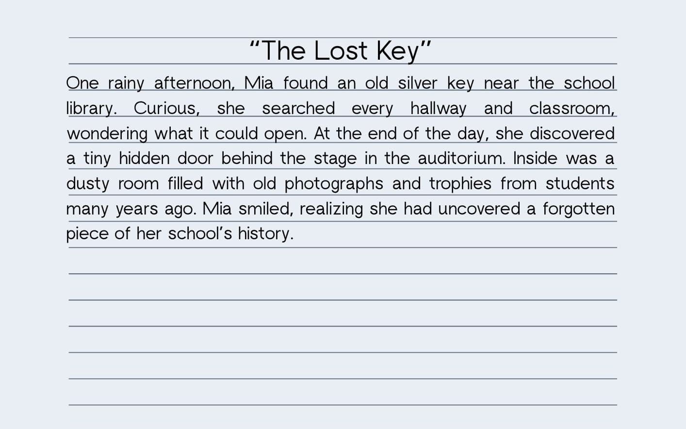Creative Writing