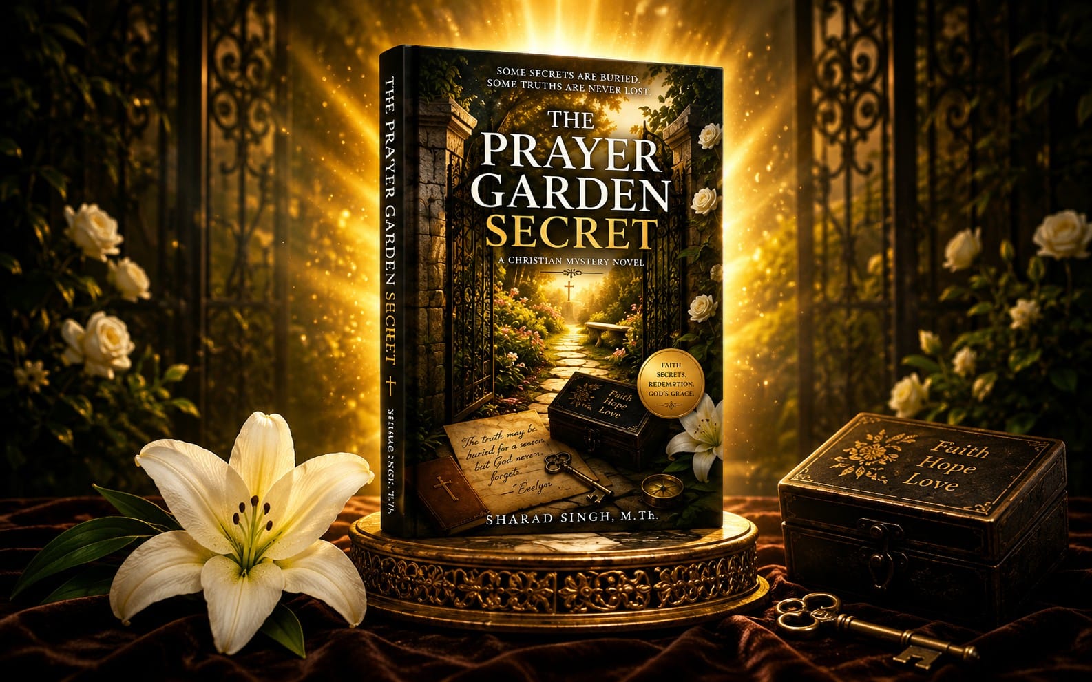 The Prayer Garden Secret: A Gripping Christian Mystery Novel, With Free Reader Guide and Luxurious Bookmarks
