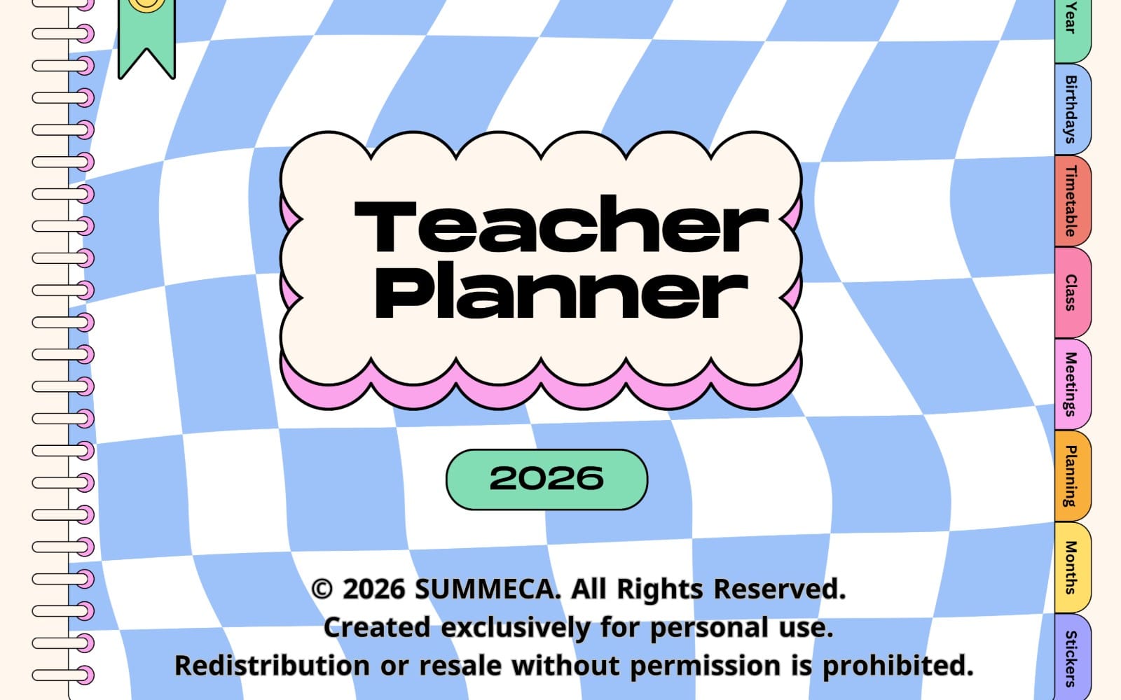 SUMMECA Teacher Planner 2026