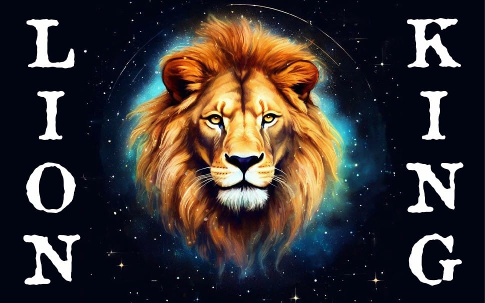 Lion King Portrait & landscape wall art poster digital print
