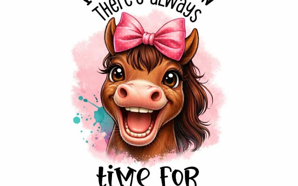 "Funny Horse & Cow Quotes Clipart Bundle — 20 Sublimation PNG Designs"