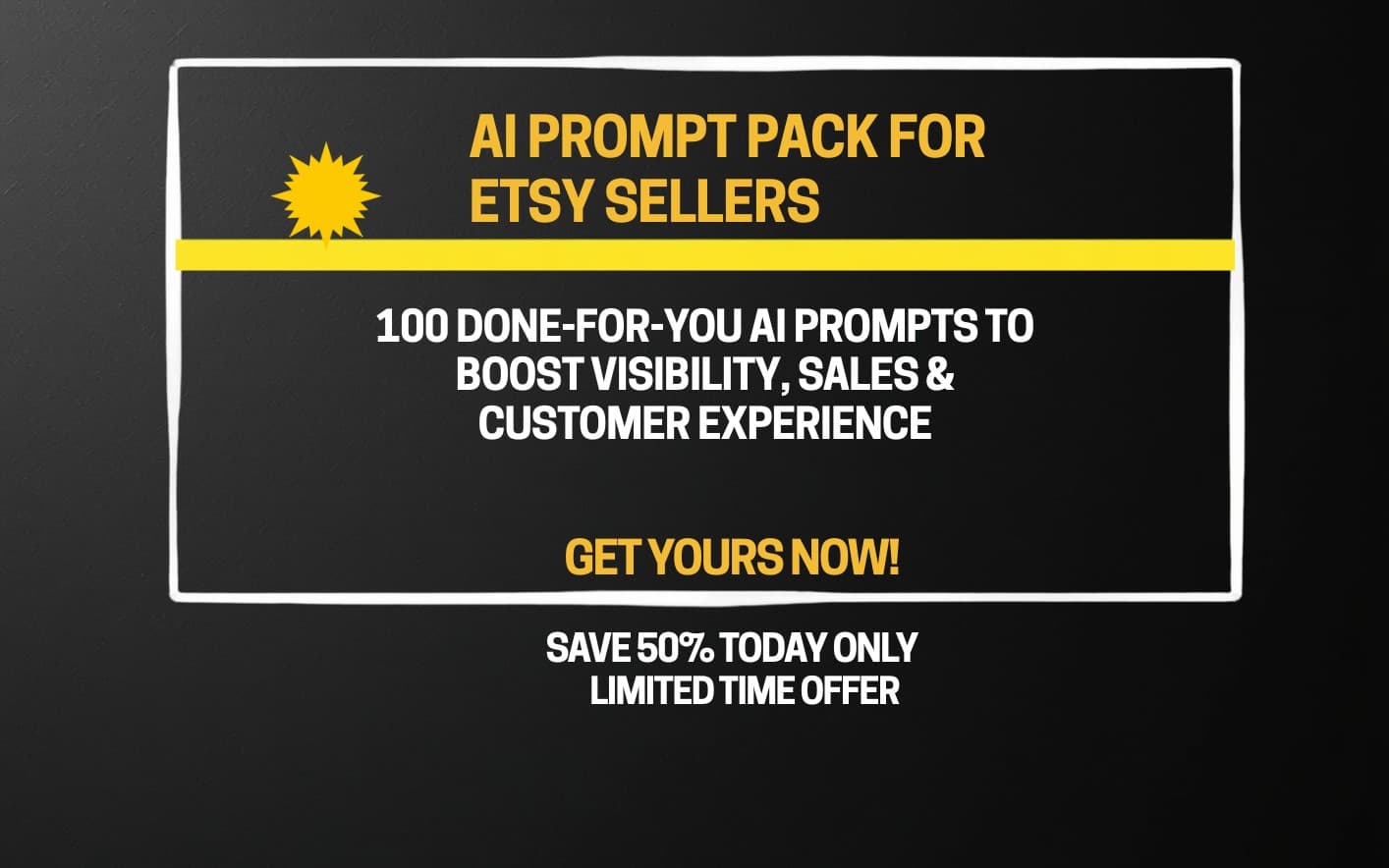 AI Prompt Pack for Etsy Sellers (100 ChatGPT Prompts for Etsy SEO, Listings & Sales)
