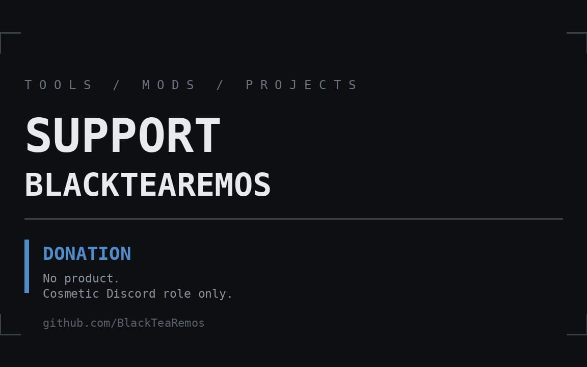 Donation for BlackTeaRemos