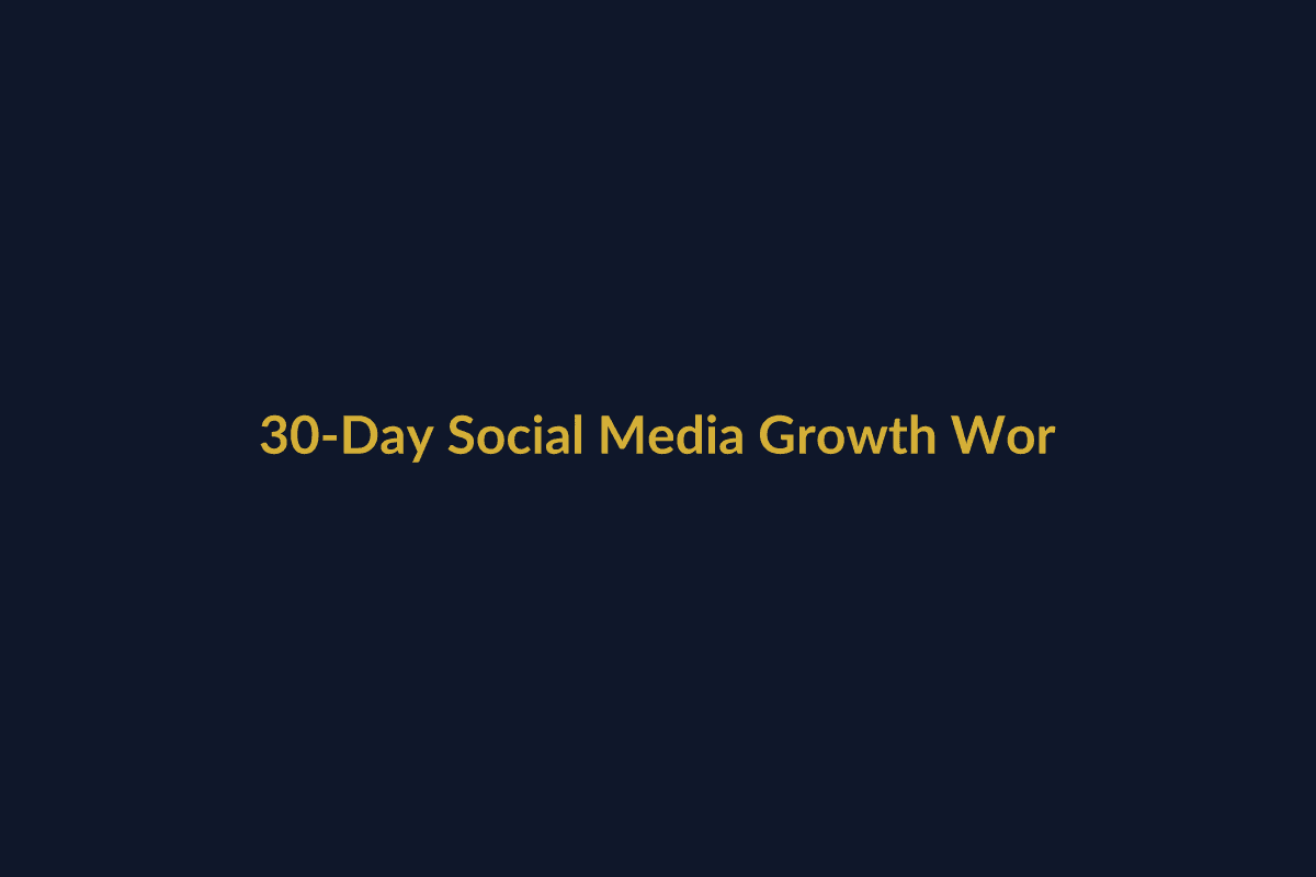 30-Day Social Media Growth Workbook