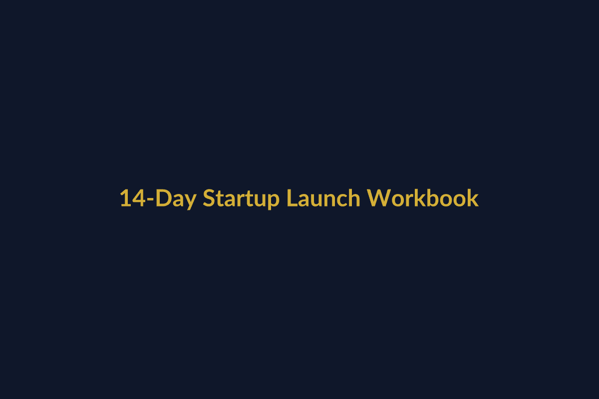 14-Day Startup Launch Workbook