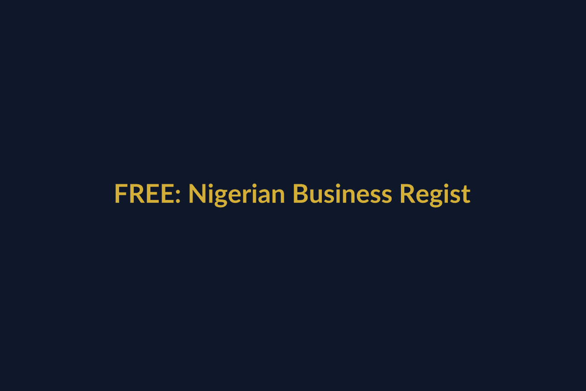 FREE: Nigerian Business Registration Checklist - CAC Step by Step
