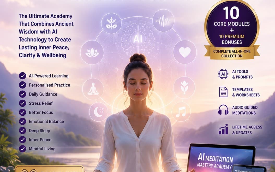 AI Meditation Mastery Academy™ – The Complete AI-Powered Meditation & Mindfulness System