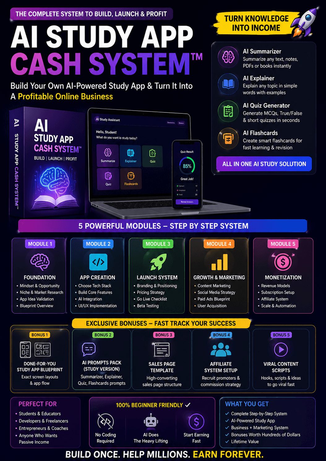 đ AI Study App Cash Systemâ˘