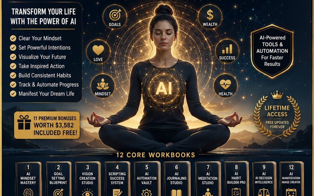 AI Manifestation Mastery Academy™: The Complete AI-Powered Personal Growth System for Goals, Productivity & Success