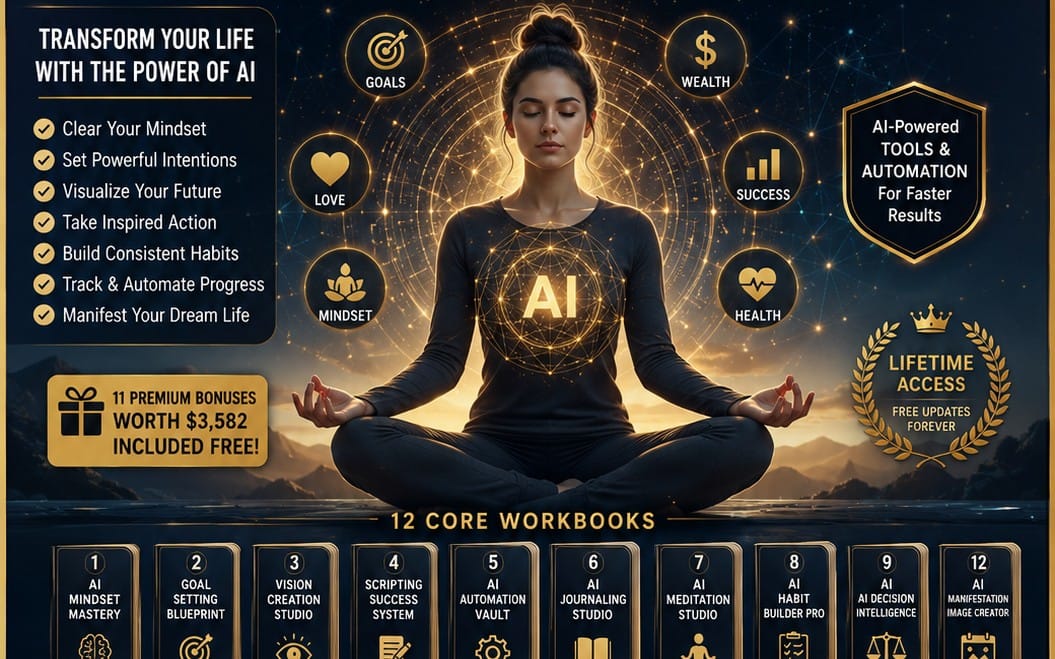 AI Manifestation Mastery Academy™: The Complete AI-Powered Personal Growth System for Goals, Productivity & Success