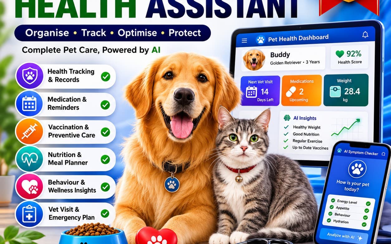 AI Pet Health Assistant™ – The Complete AI-Powered Pet Wellness & Health Management System