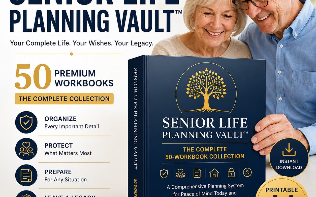 Senior Life Planning Vault™ – The Complete 50-Workbook Collection Every Family Should Own