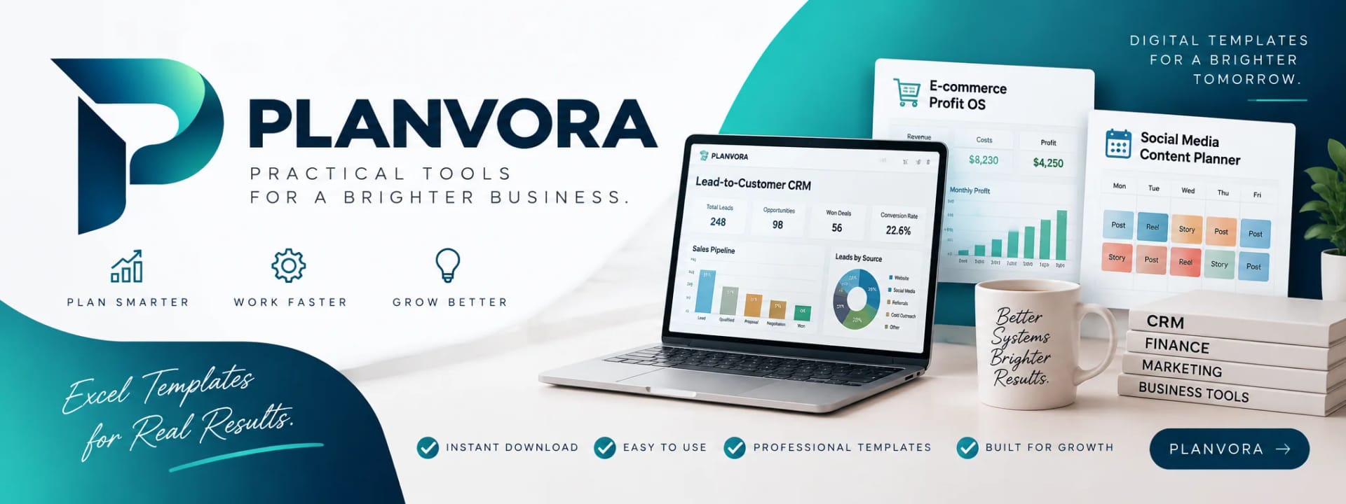 Planvora Studio store banner
