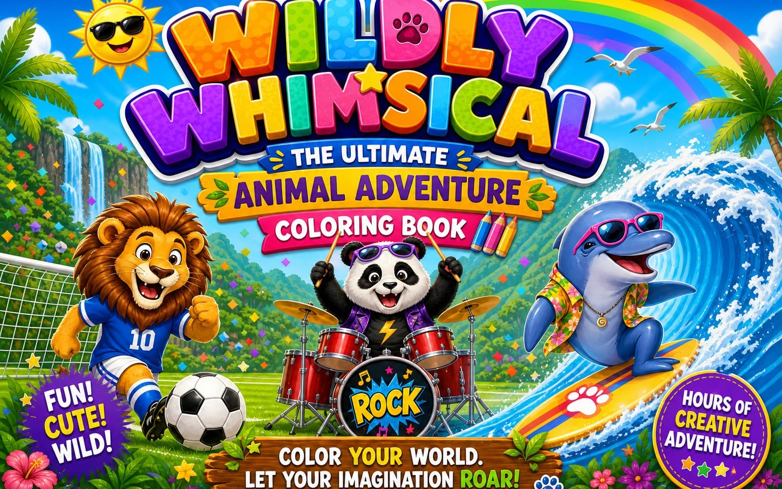 12 Animal Coloring Pages