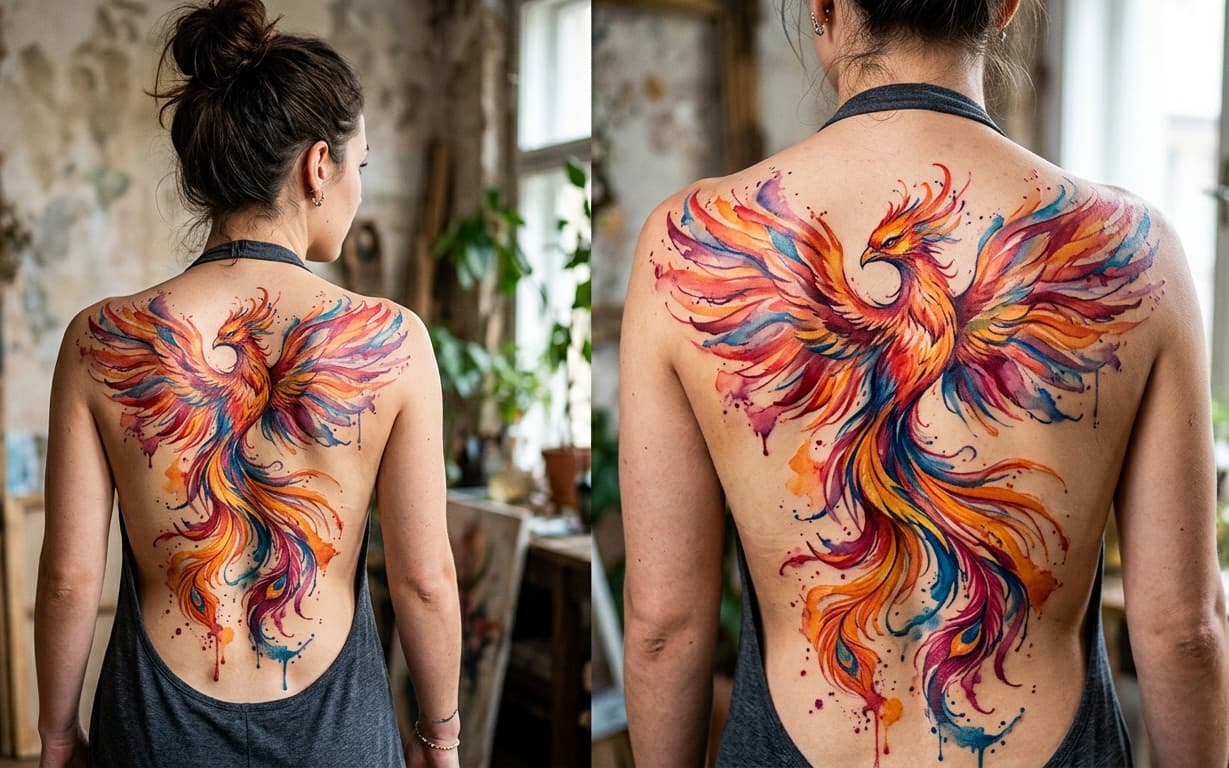 tattoo of a phoenix