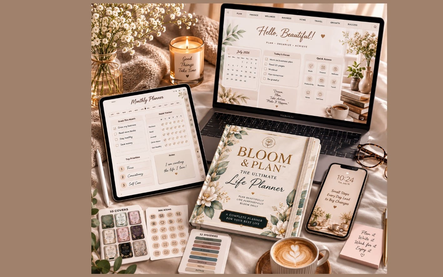 Bloom & Plan™ – The Ultimate Life Planner.