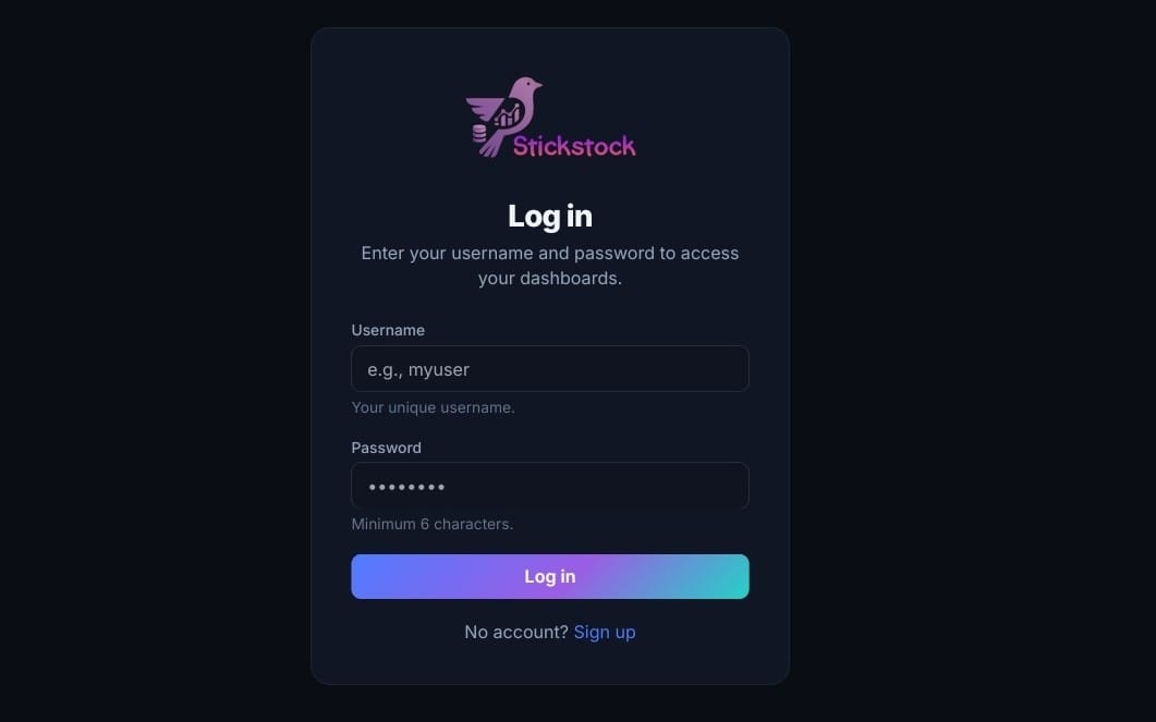 Stickstock Self-hosted BI platform