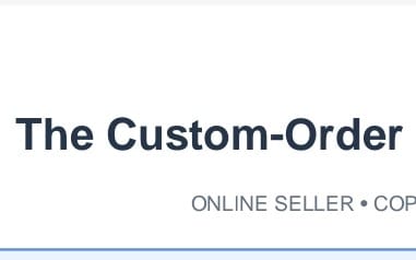 Custom order online seller prompt template screen titled The Custom-Order for inquiry conversion digital product