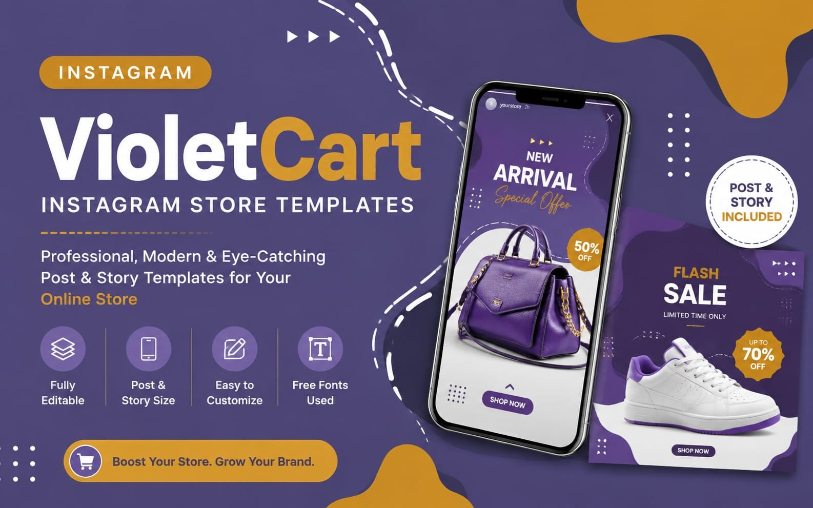 VioletCart – Instagram Store Templates