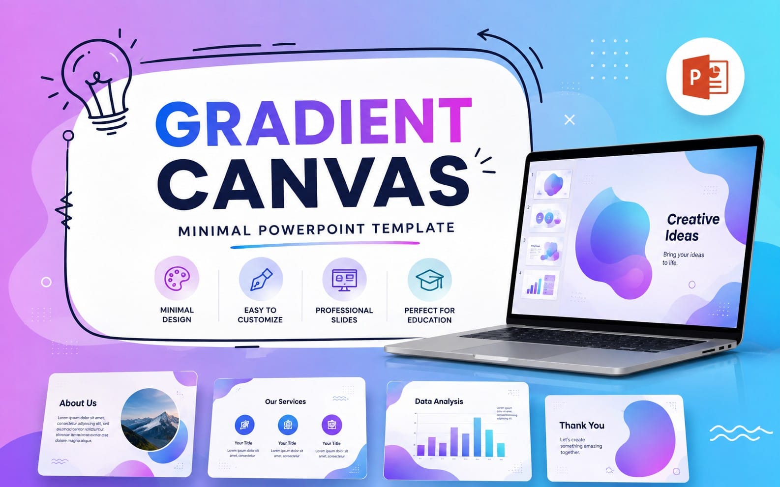 Gradient Canvas – Minimal PowerPoint Template