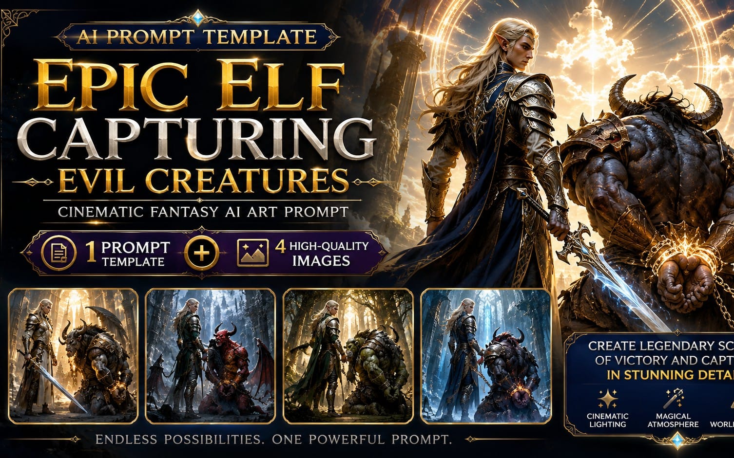 Epic Elf Capturing Evil