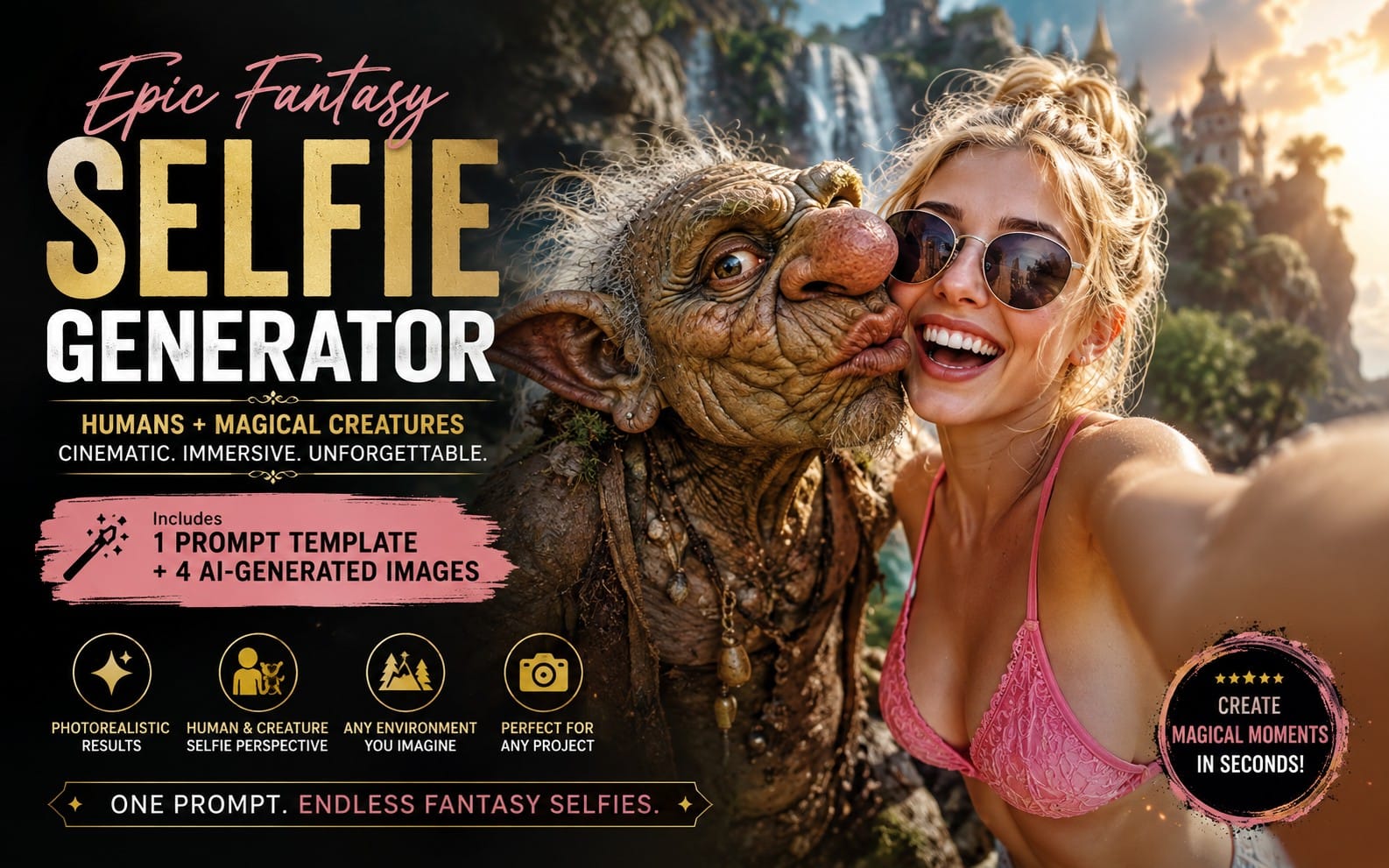 Epic Fantasy Influencer Selfies