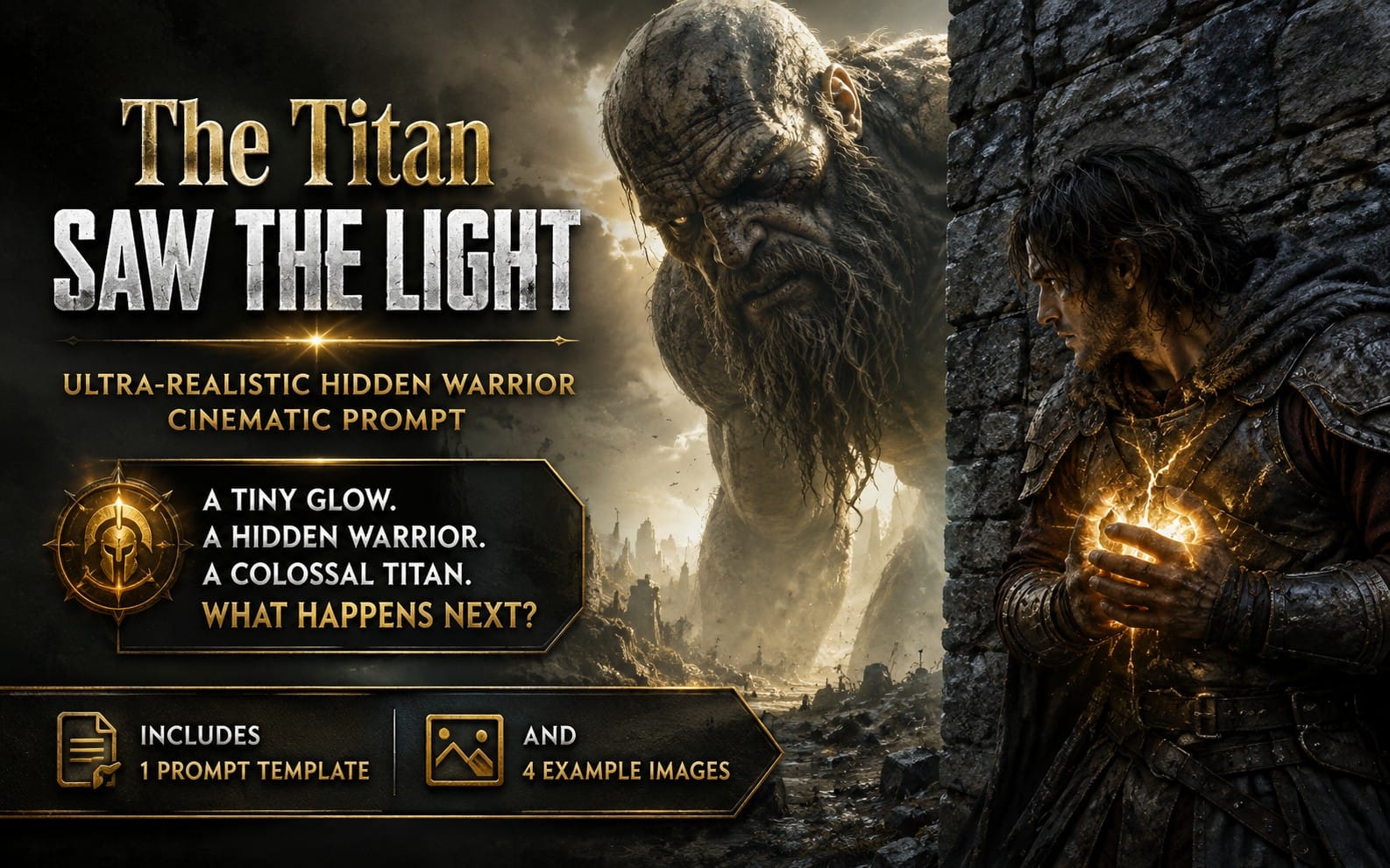 The Titan Saw the Light (a prompt template + 4 images)