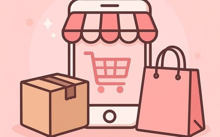 Online shopping logo