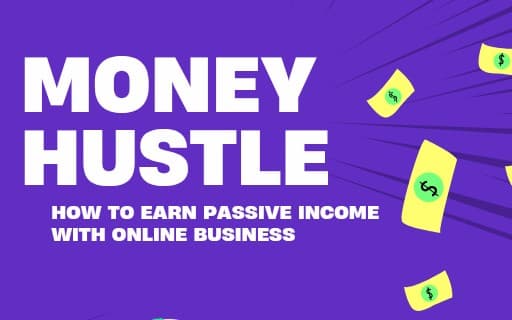 Purple illustrative Money tips ebook cover