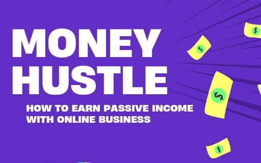 Purple illustrative Money tips ebook cover