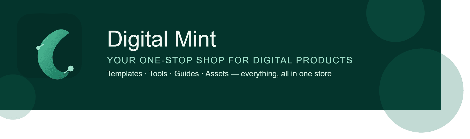 Digital Mint store banner