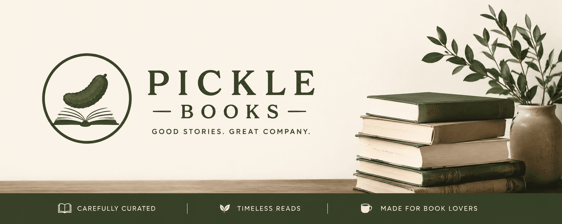 Pickle Books store banner