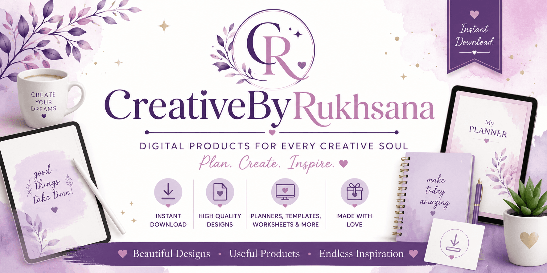 CreativeByRukhsana store banner